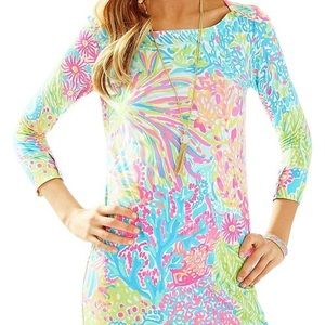 Lilly Pulitzer Upf 50+ Dress in Blue Lover’s Coral